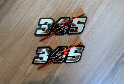 345, 392, or 426 with lightning bolt 3D badges. Includes 2.