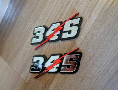 345, 392, or 426 with lightning bolt 3D badges. Includes 2.