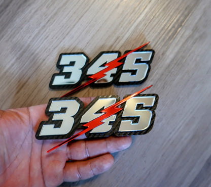 345, 392, or 426 with lightning bolt 3D badges. Includes 2.