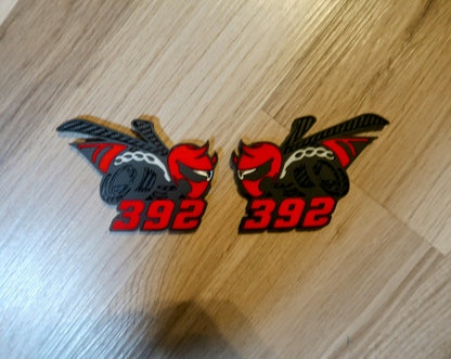 Racing Bee car badges, 392 or 345. Includes 2.