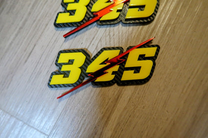 345, 392, or 426 with lightning bolt 3D badges. Includes 2.