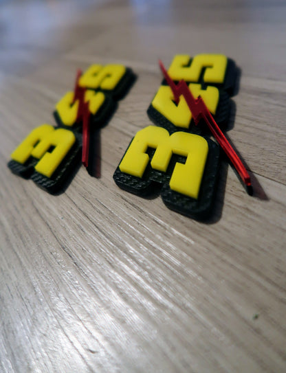 345, 392, or 426 with lightning bolt 3D badges. Includes 2.