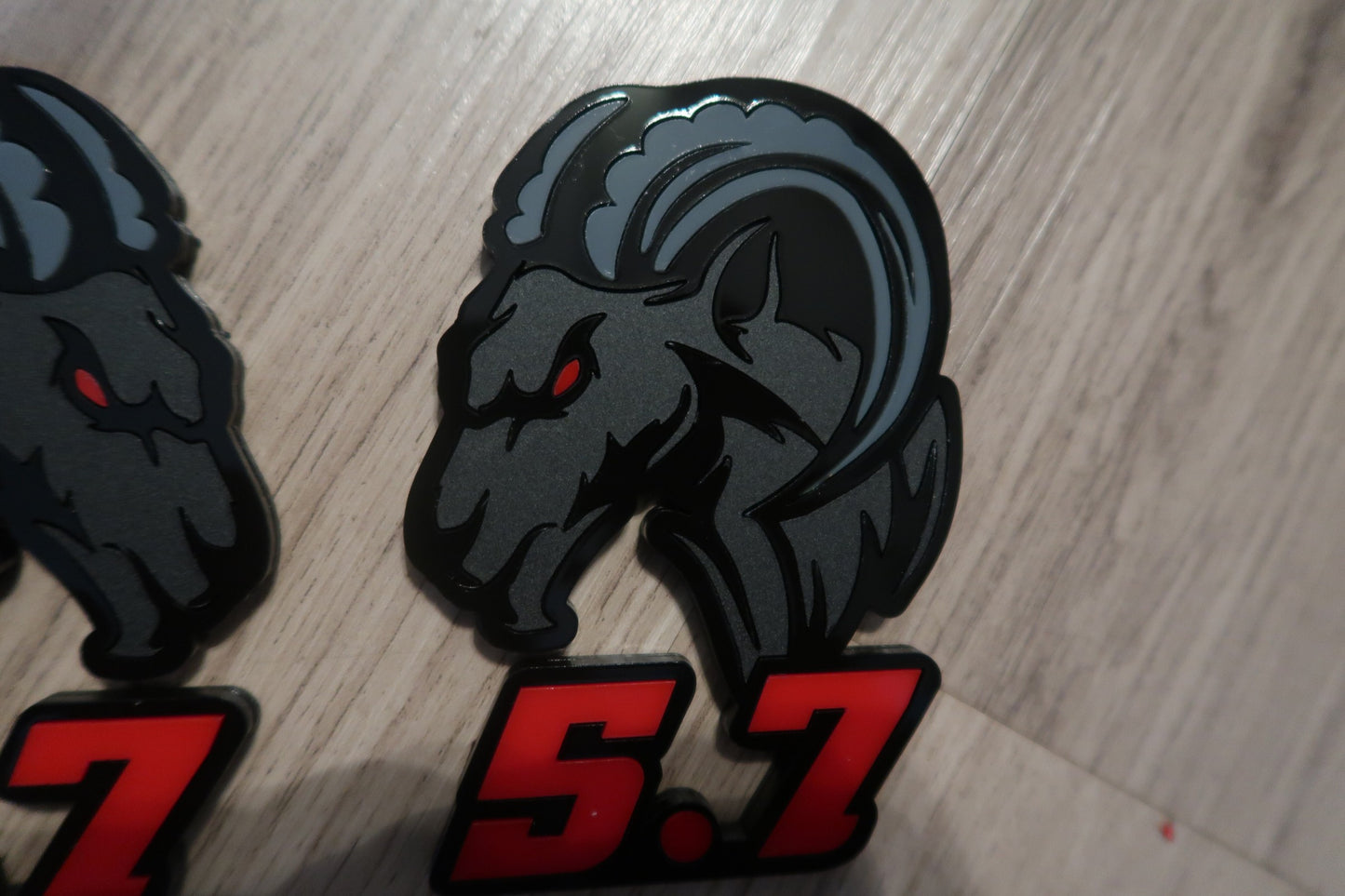 345,392 Agressive Ram Fender badges. Includes 2.