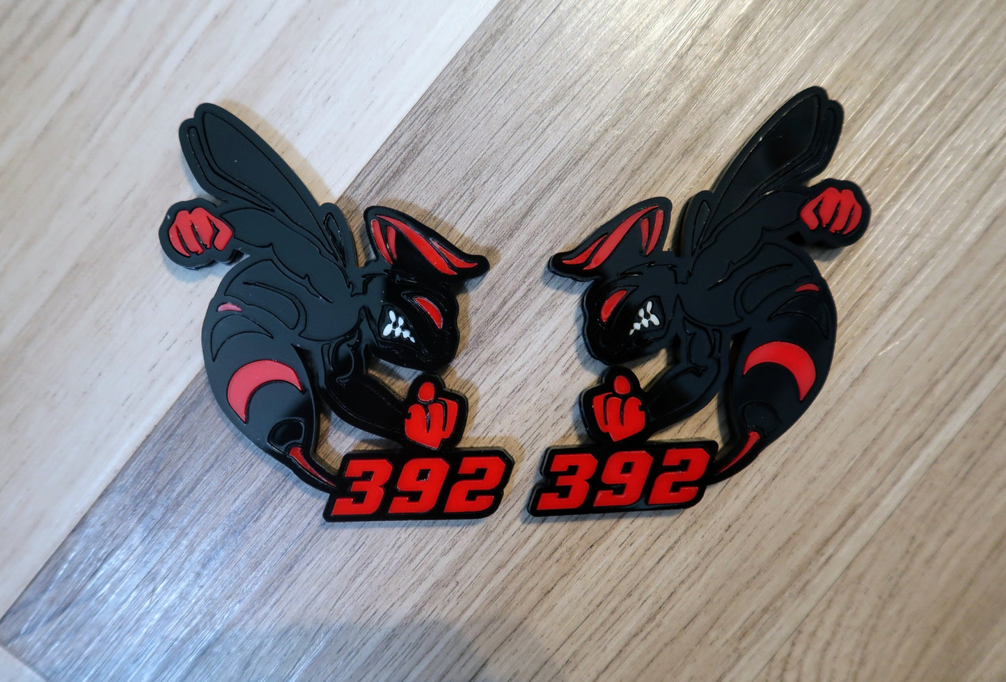 392 or 345 fender badges. Includes 2.