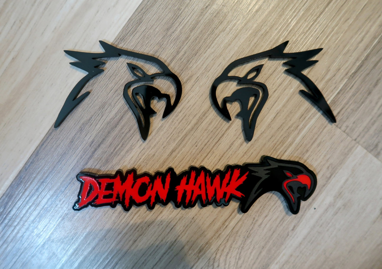 Demon Hawk badge set