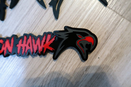 Demon Hawk badge set