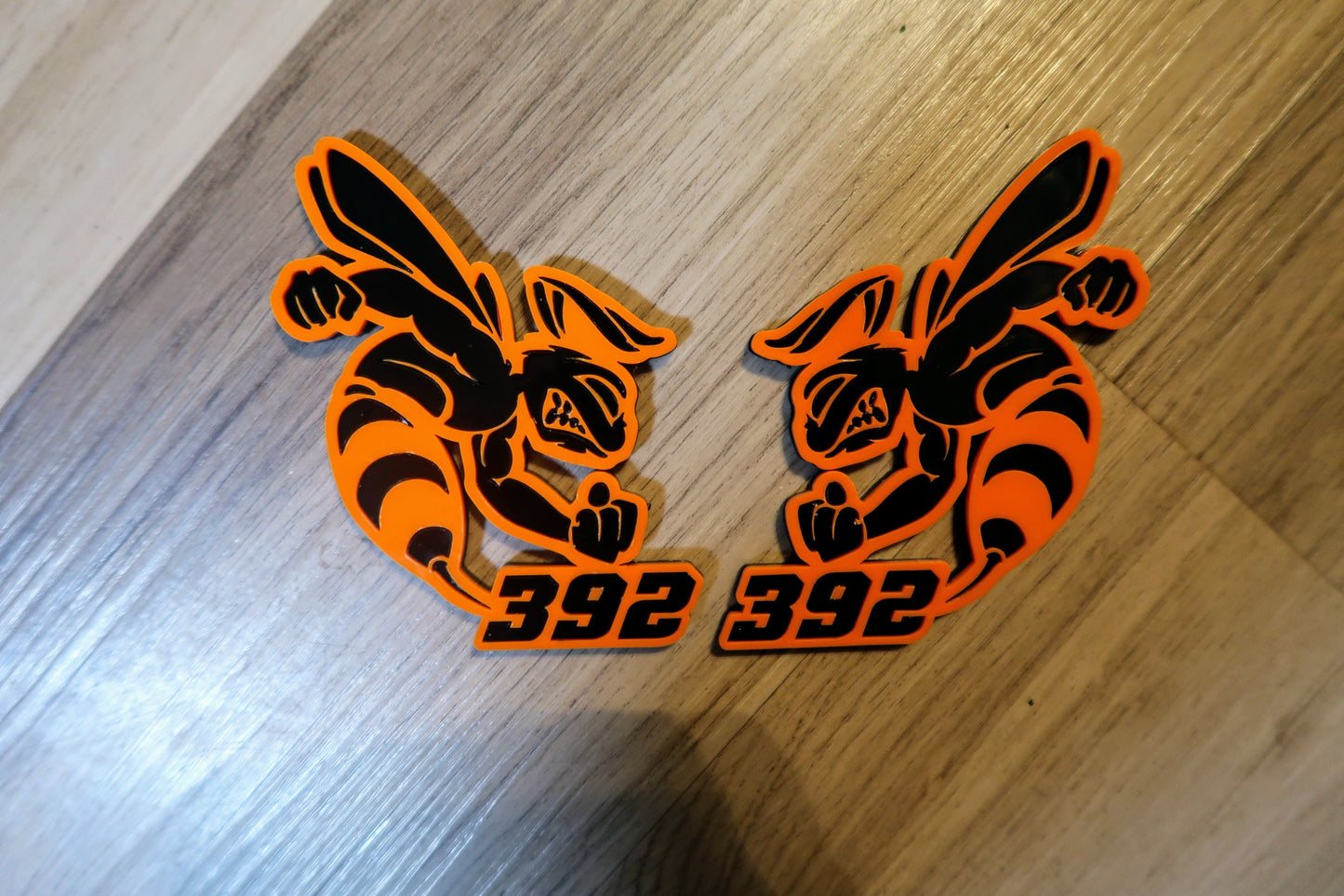 392 or 345 fender badges. Includes 2.