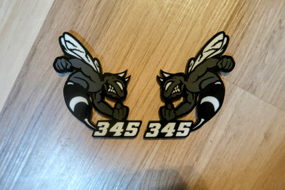 Devil 392, 345, or 426 fender badges. Includes 2.