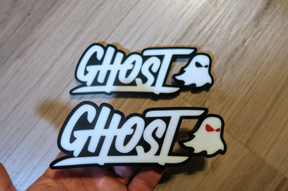 Ghost trunk and grill badge. Includes both.