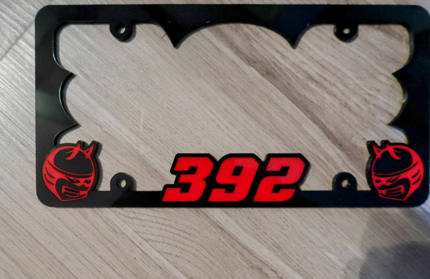 Custom 392,or 345 License Plate Frame