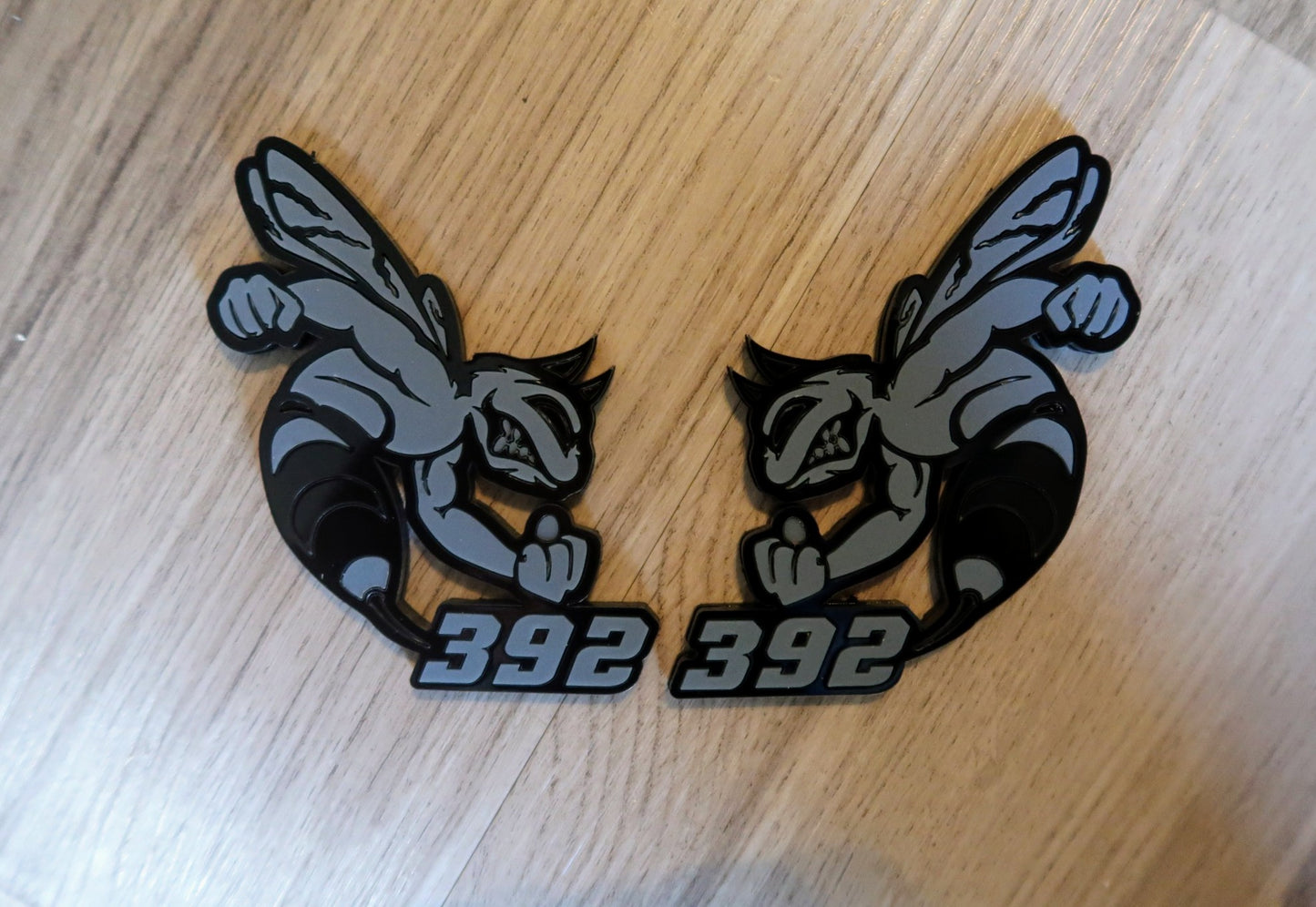 Devil 392, 345, or 426 fender badges. Includes 2.