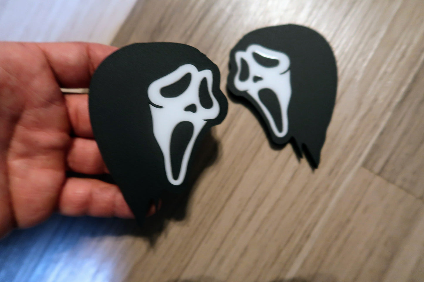 Ghostface badges, includes 2.