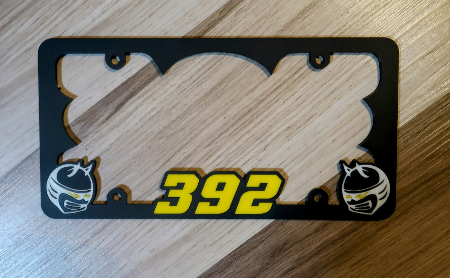 Custom 392,or 345 License Plate Frame