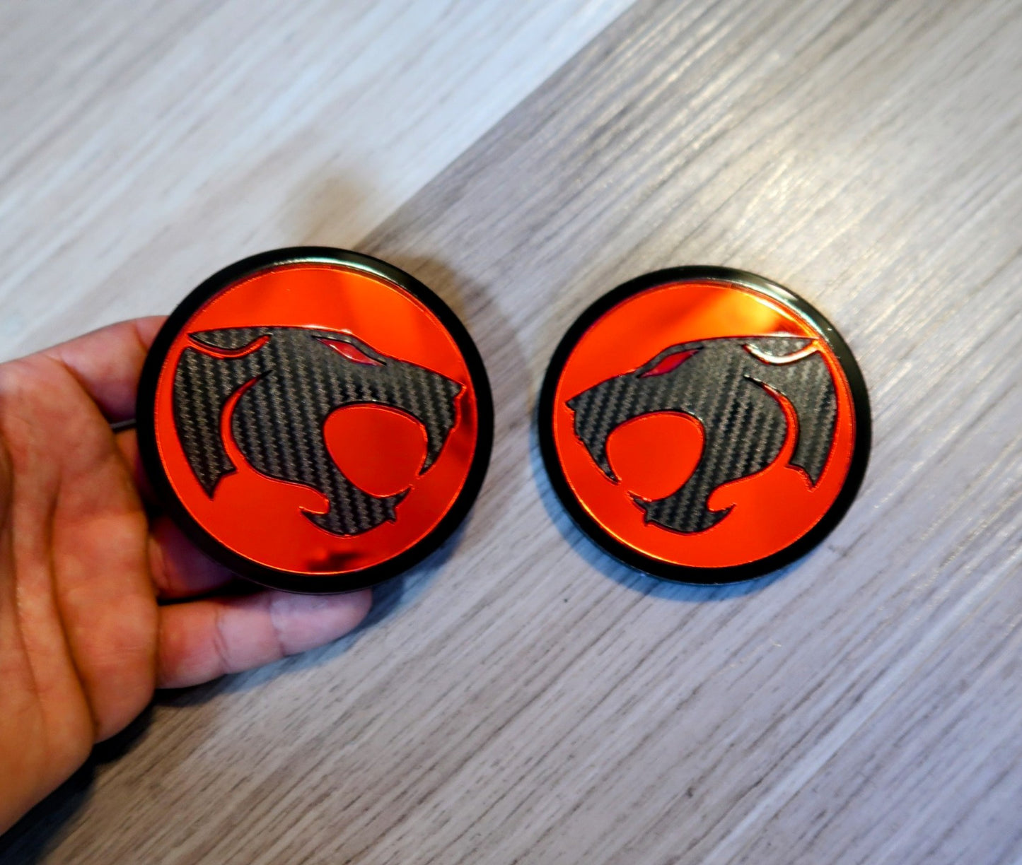 Inspired Thundercat fender badges. Includes 2.