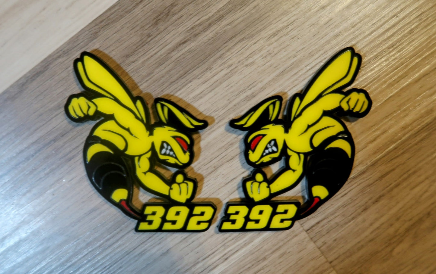 392 or 345 fender badges. Includes 2.