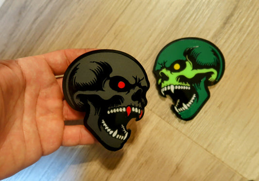 Vampire Skull badges. Includes 2.