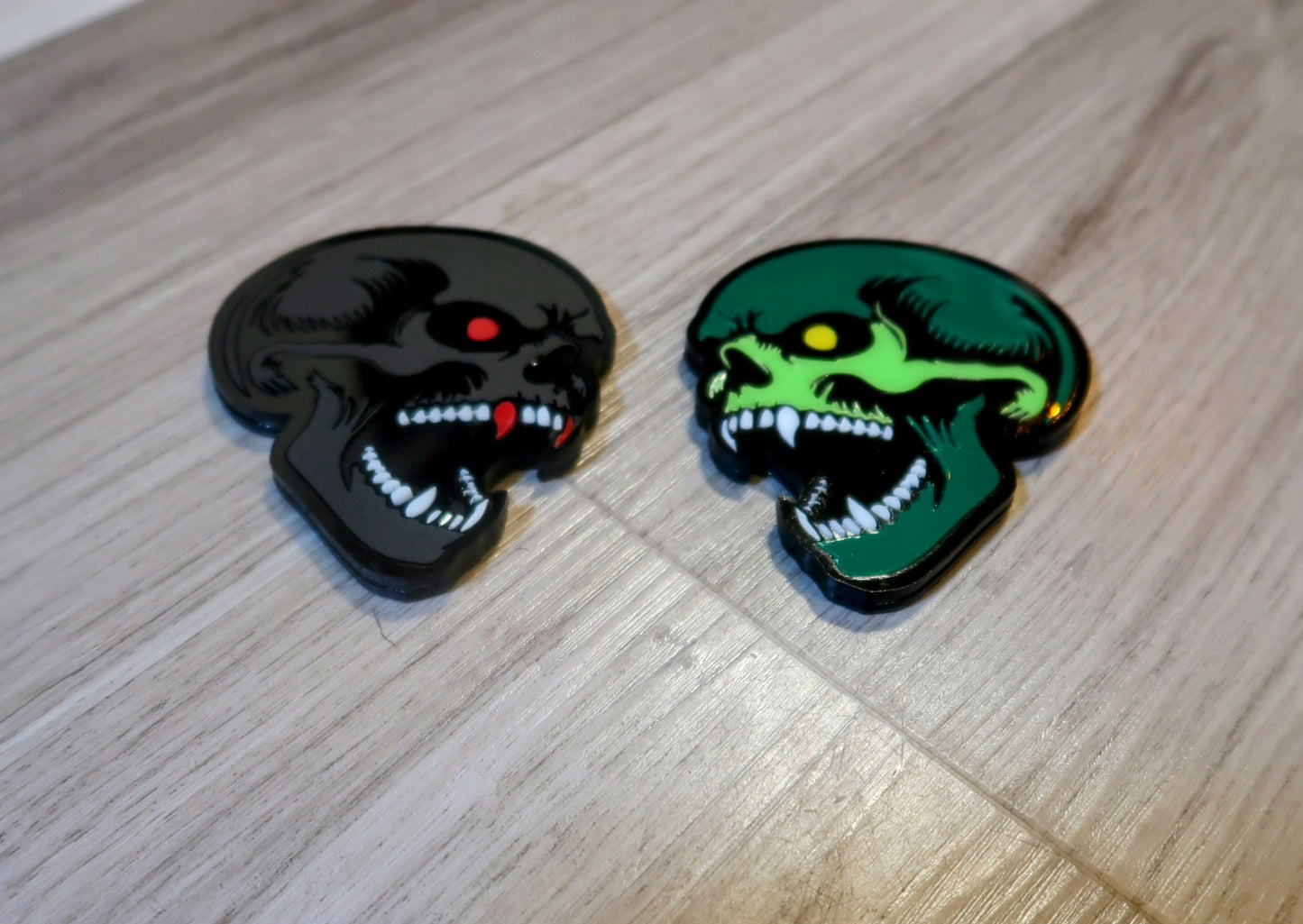 Vampire Skull badges. Includes 2.