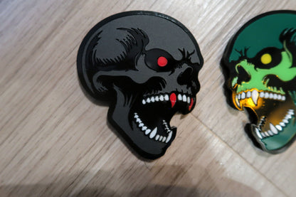 Vampire Skull badges. Includes 2.