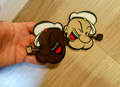 Inspired Popeye badges. Includes 2.