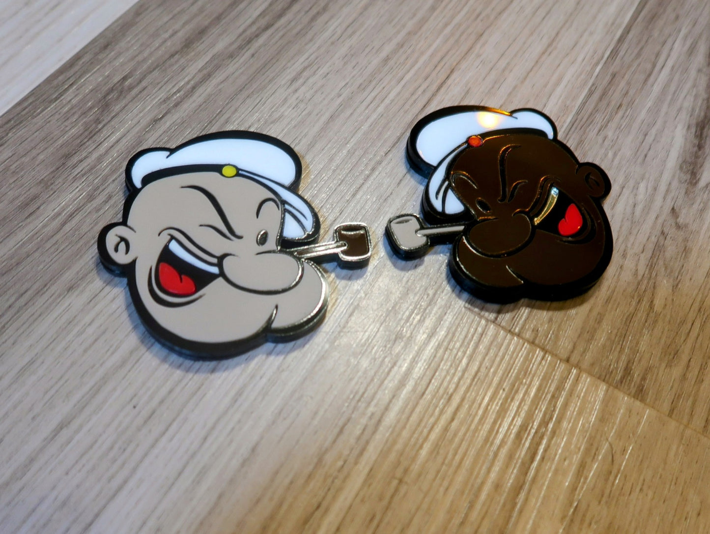 Inspired Popeye badges. Includes 2.