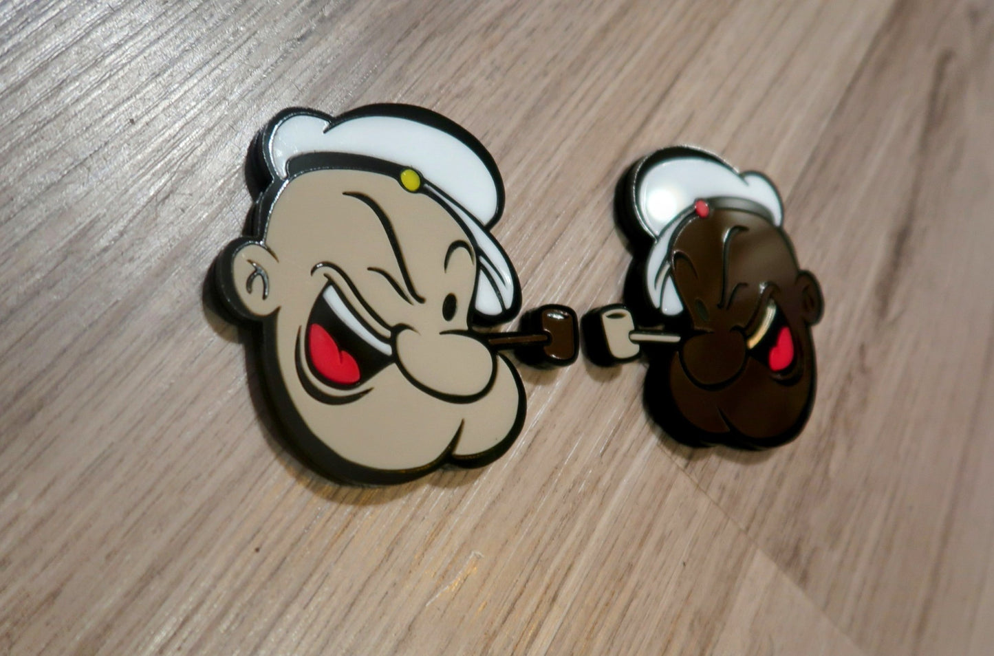 Inspired Popeye badges. Includes 2.