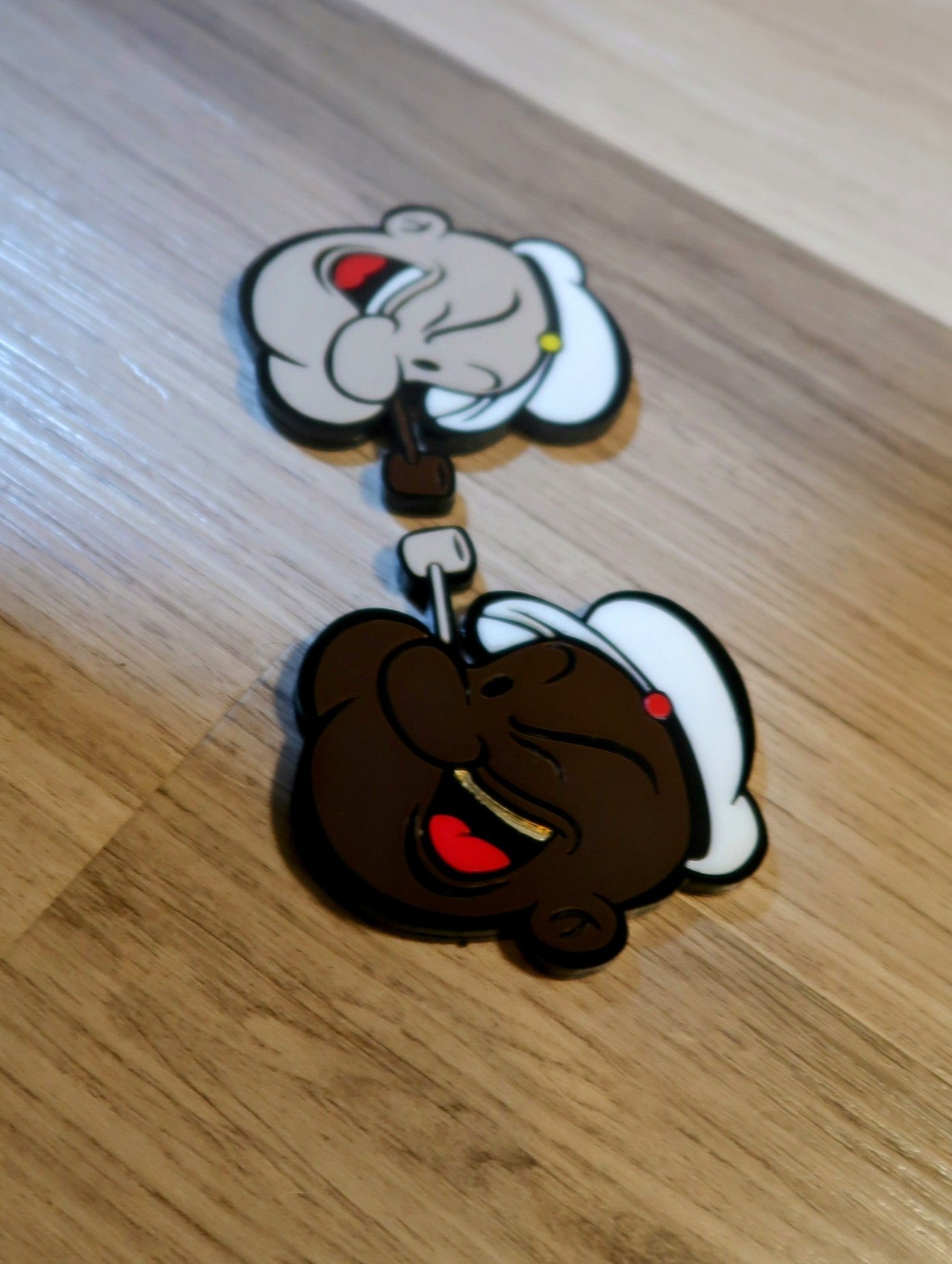 Inspired Popeye badges. Includes 2.