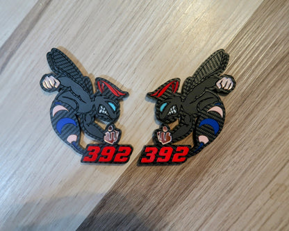 392 or 345 fender badges. Includes 2.