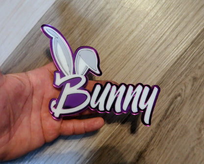 Bunny badge. Includes 1.