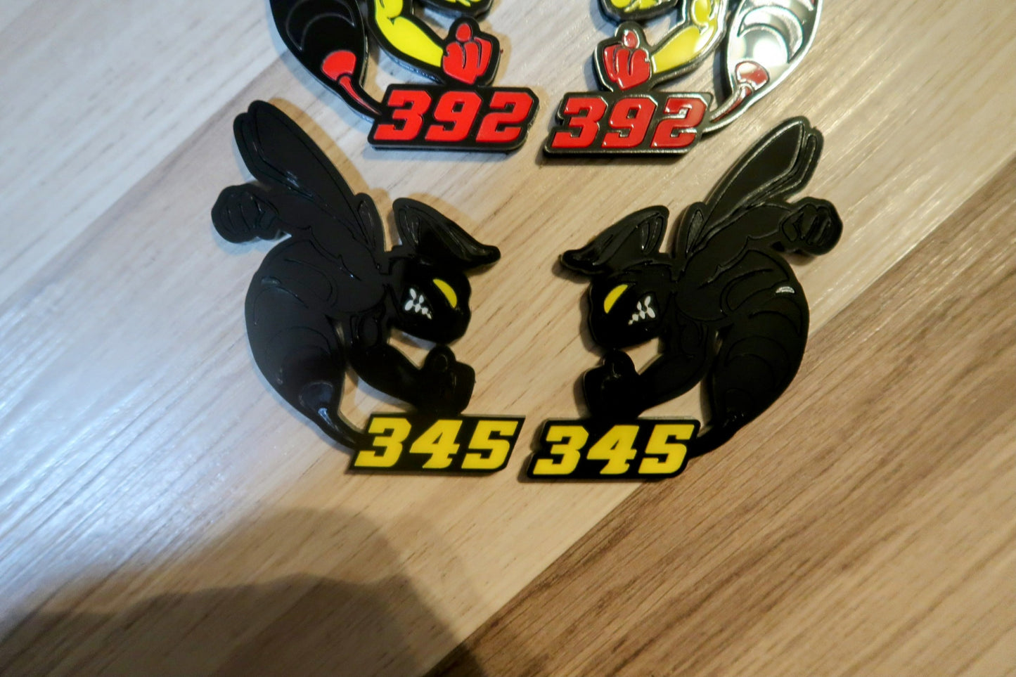 392 or 345 fender badges. Includes 2.