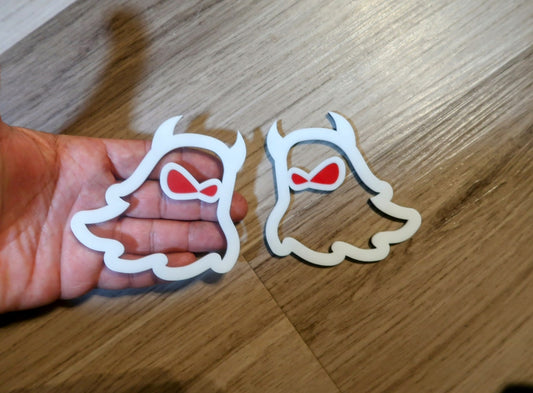 Ghost badges type 1. Includes 2.