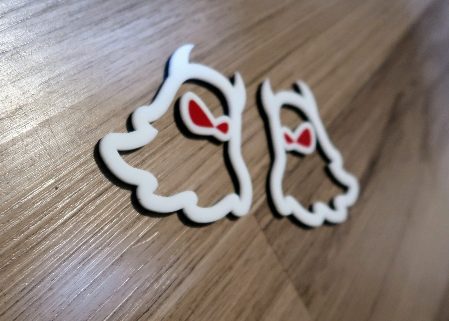 Ghost badges type 1. Includes 2.