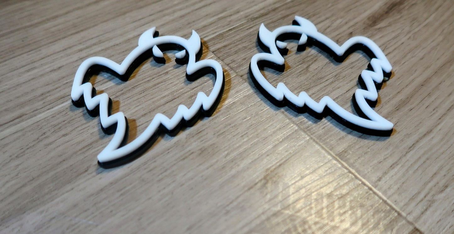 Ghost badges type 2. Includes 2.