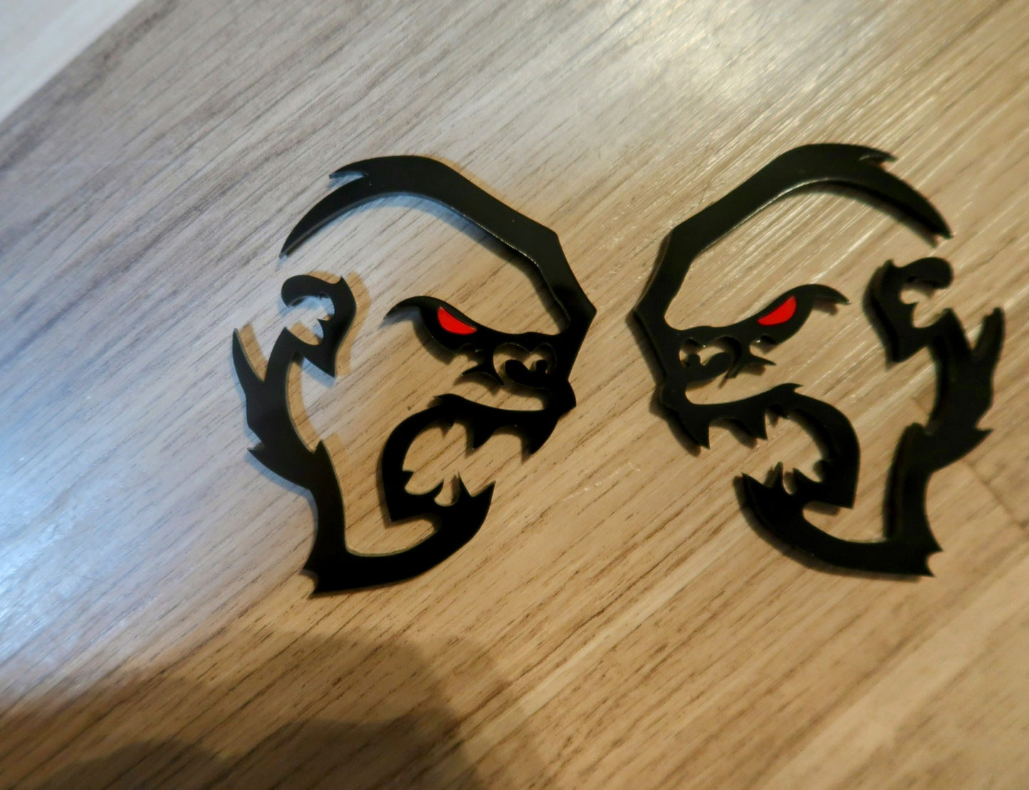 Hell Gorilla fender badges. Includes 2.