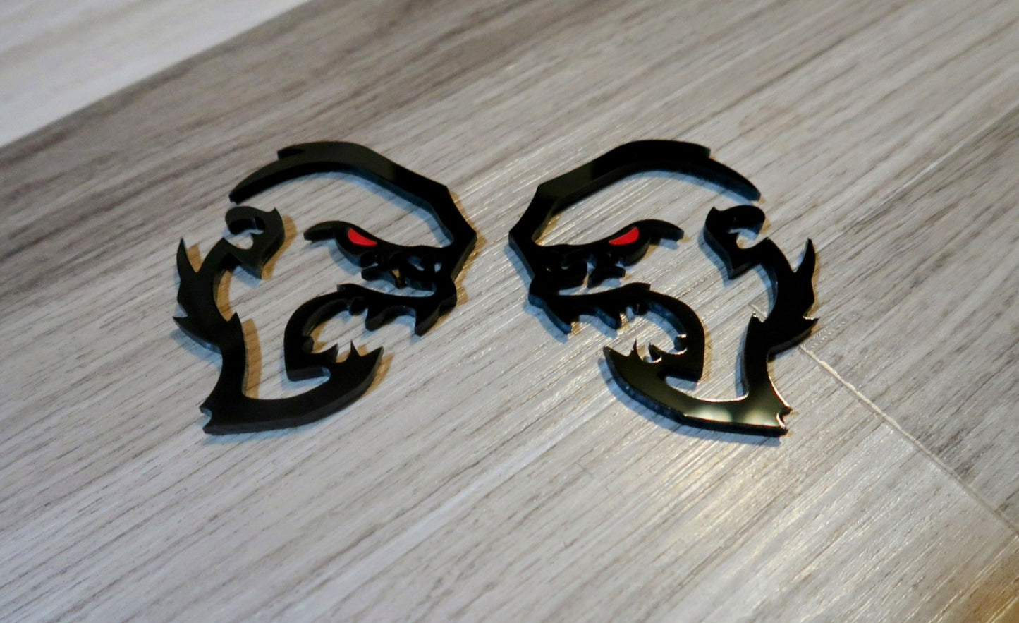 Hell Gorilla fender badges. Includes 2.