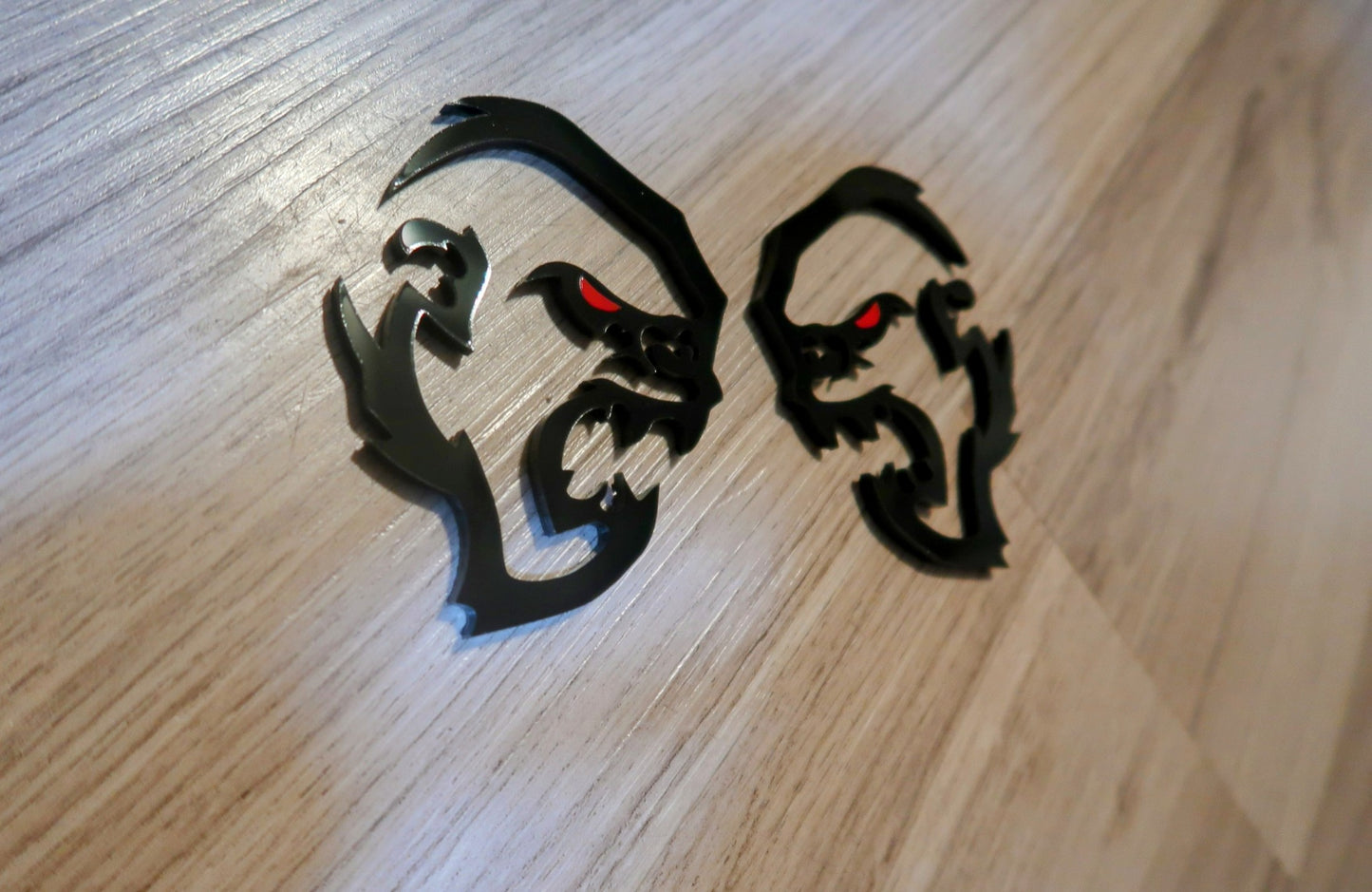 Hell Gorilla fender badges. Includes 2.