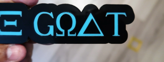 The Goat car badge