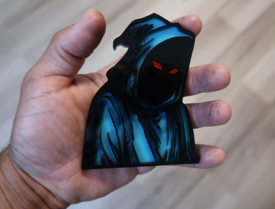 Grim Reaper car badge, includes 2