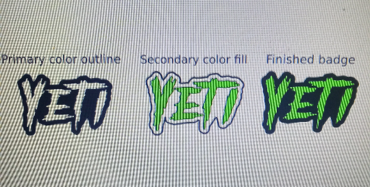 Yeti car badge.