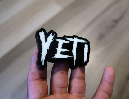 Yeti car badge.