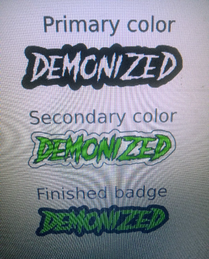 Demonized Car Badge