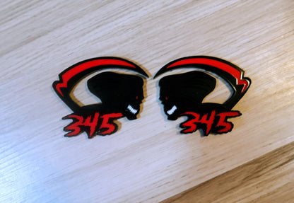 Grim Reaper badge. Includes 2.