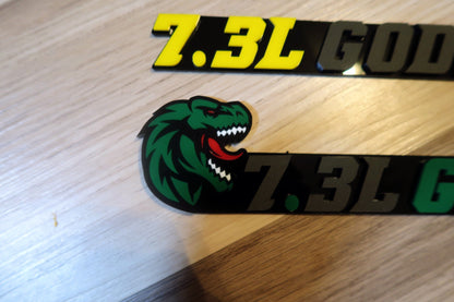 7.3L Godzilla badges. Includes 2