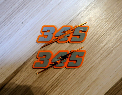 345, 392, or 426 with lightning bolt 3D badges. Includes 2.
