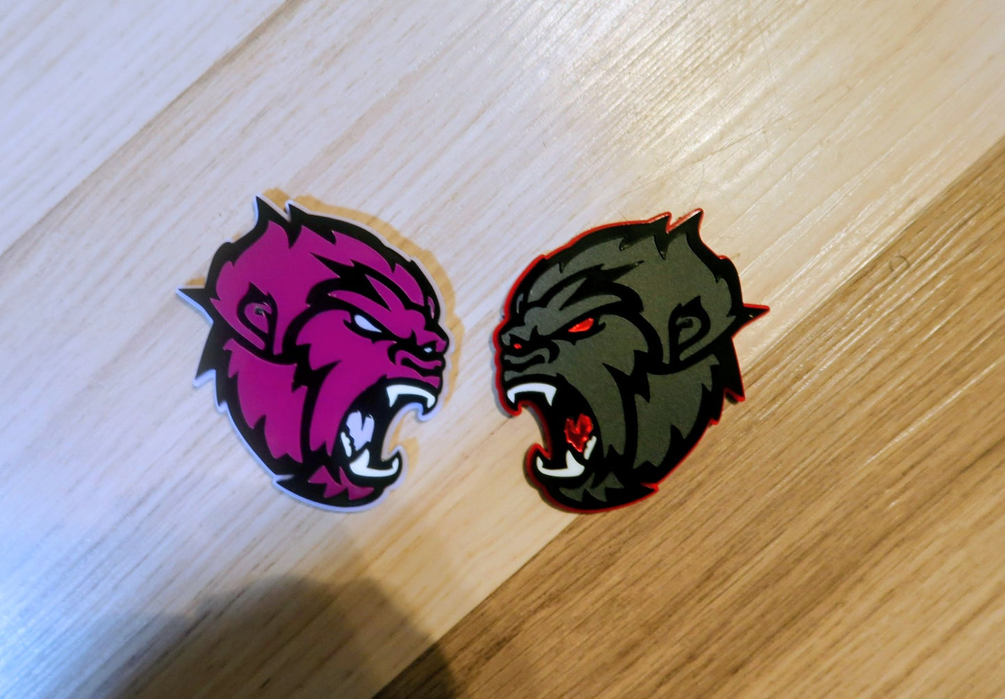 Sasquatch/Yeti badges. Includes 2