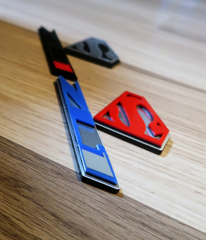 Superman ZL1 badges. Includes 2.