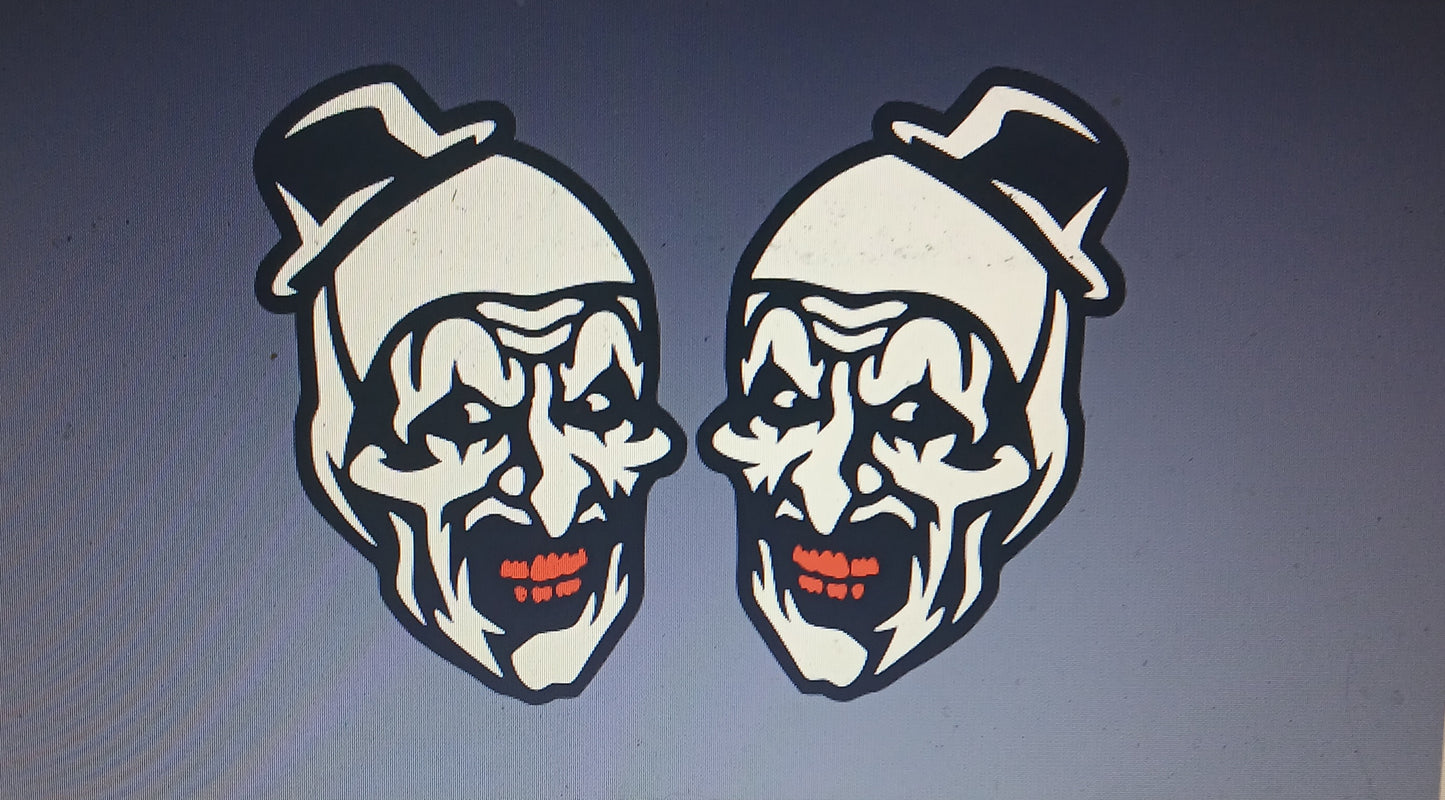 Terrifier badges. Includes 2