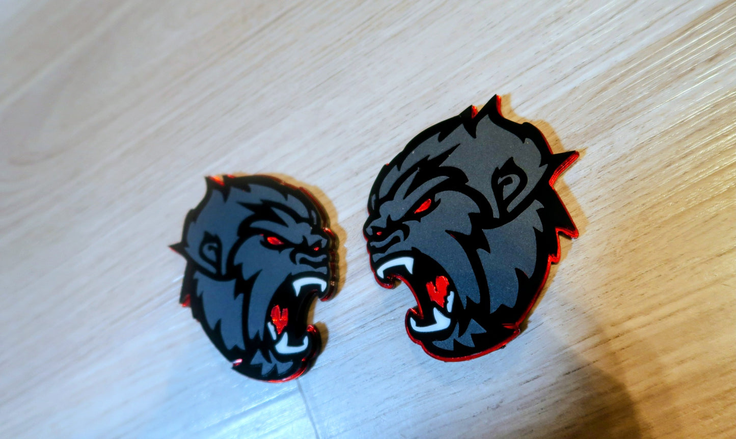 Sasquatch/Yeti badges. Includes 2