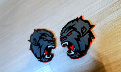 Sasquatch/Yeti badges. Includes 2