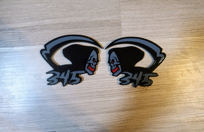Grim Reaper badge. Includes 2.