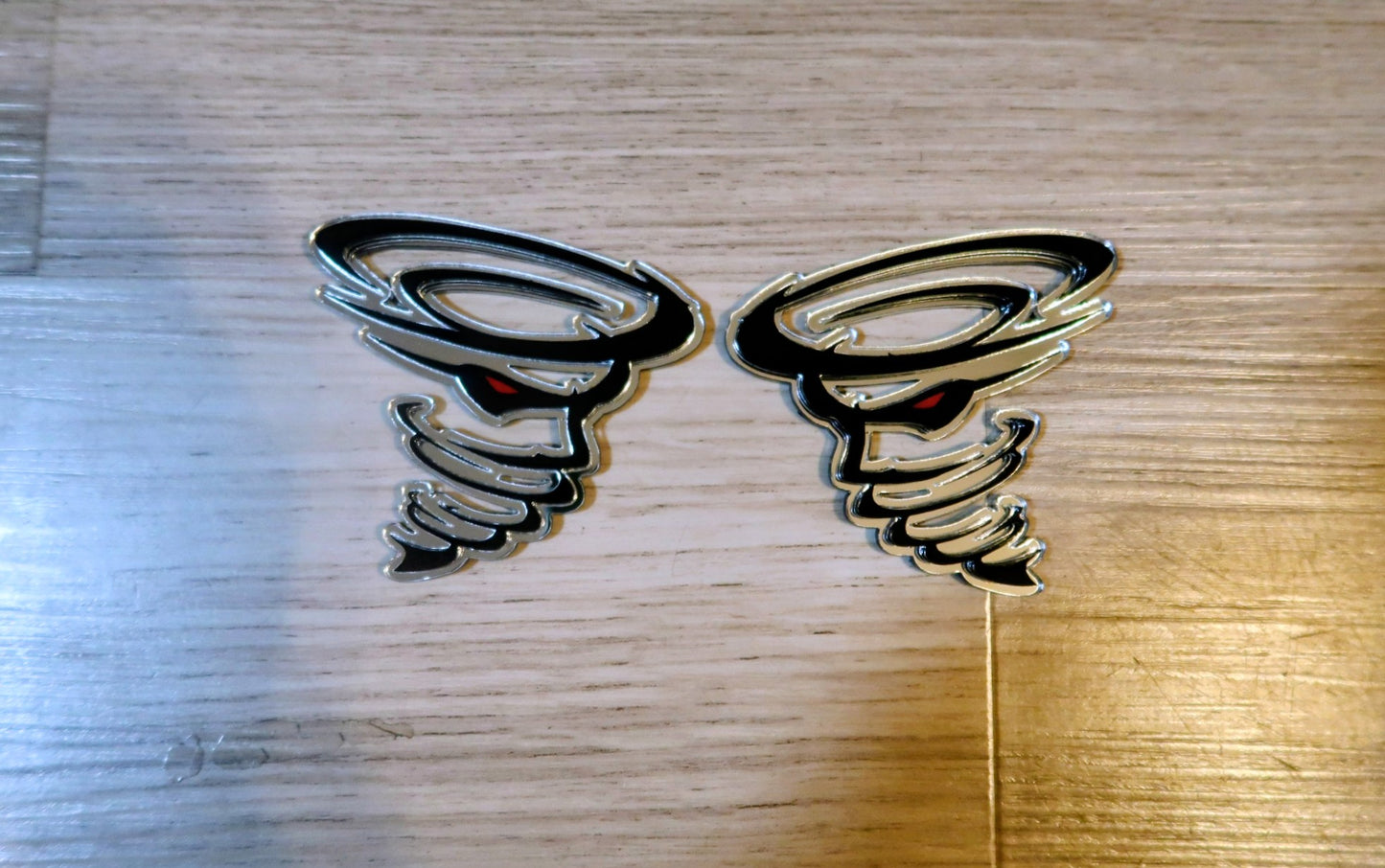 Cyclone Bandit badges. Includes 2